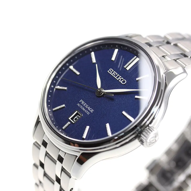Seiko Presage Japanese Garden Blue Dial Men's Watch- SRPD41J1